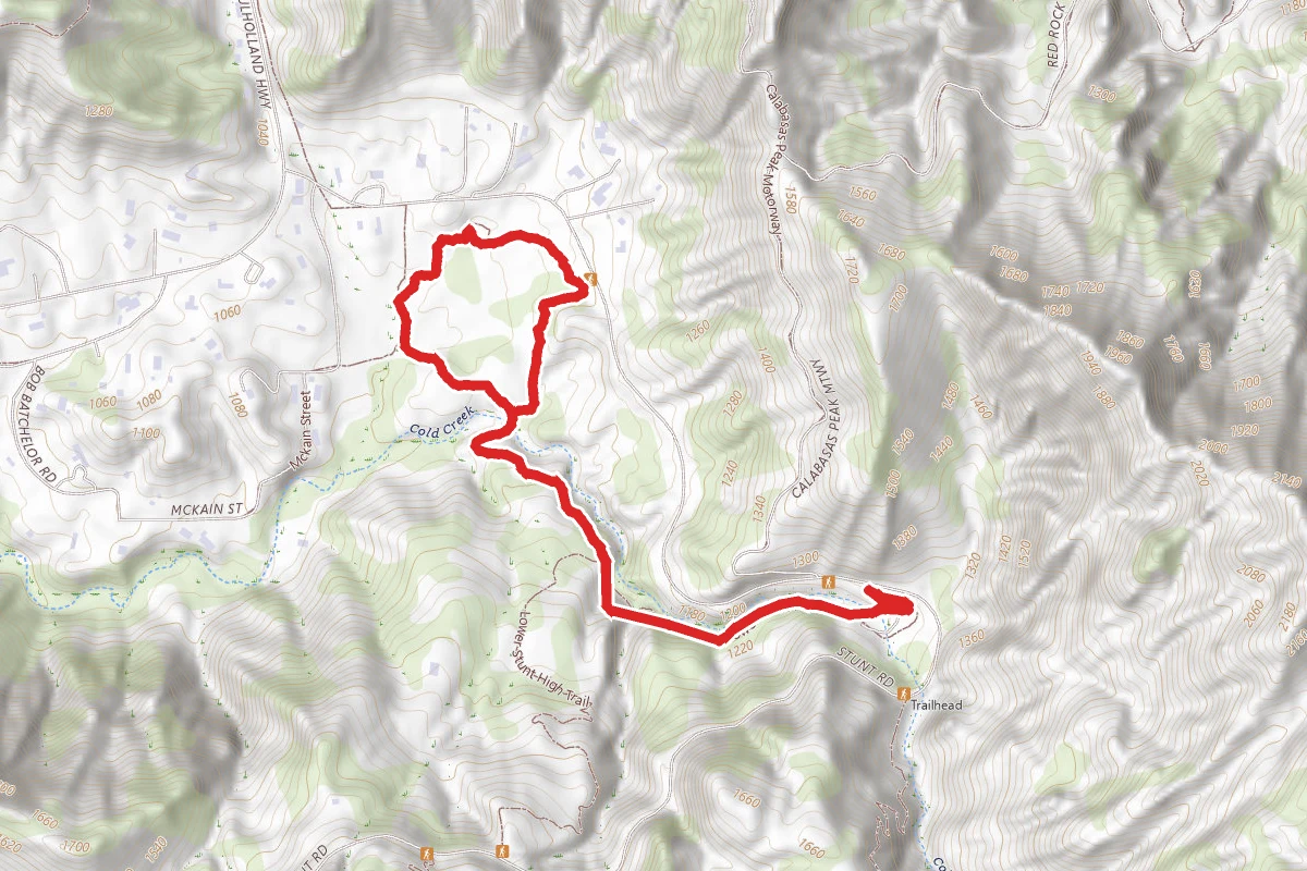Cold Creek Valley Preserve via Stunt High Trail
