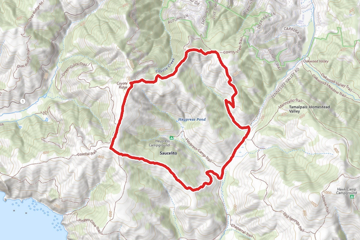 Miwok Trail to Fox Trail Loop