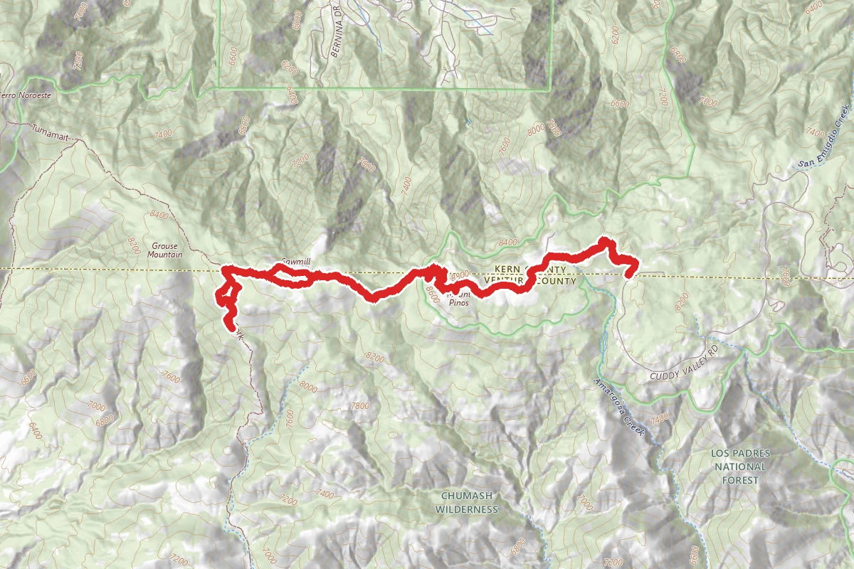 Condor Summit and Vincent Tumamait Trail
