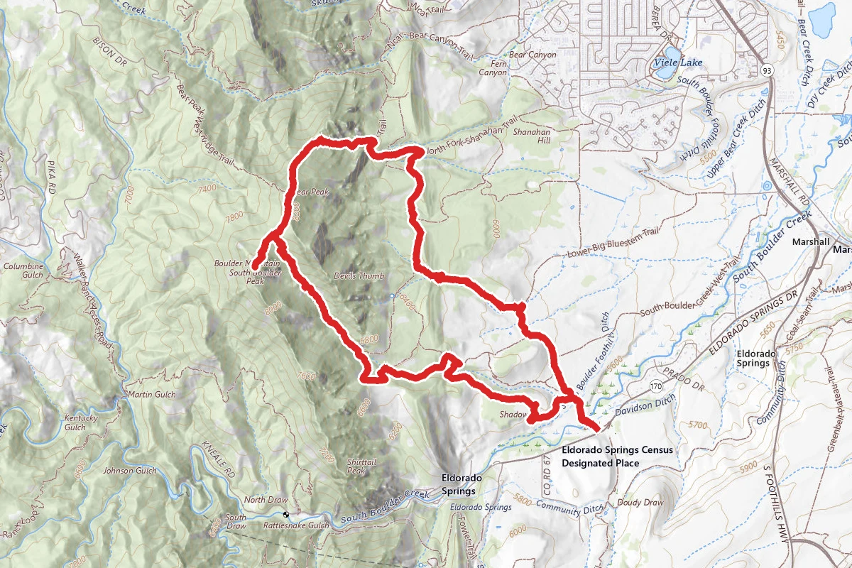 South Boulder Peak, Bear Peak and Nebel Horn Loop