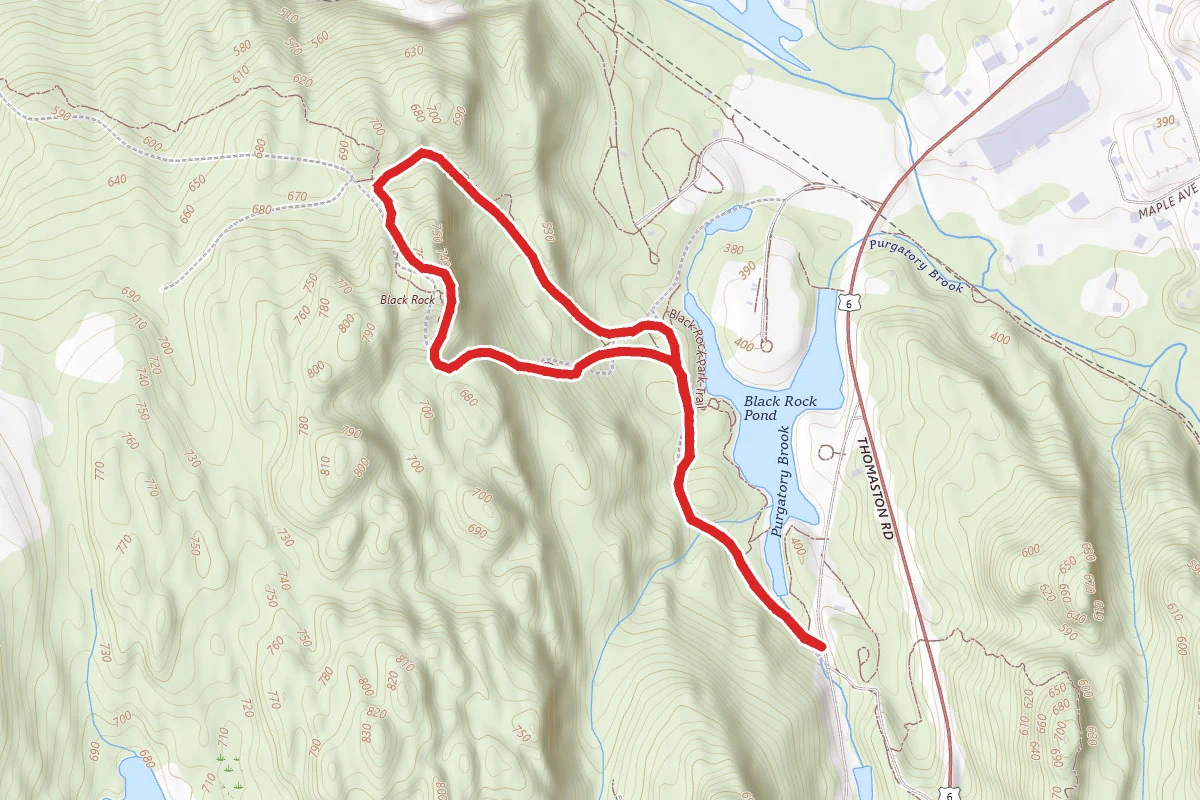 Blue Trail to Red Trail Loop