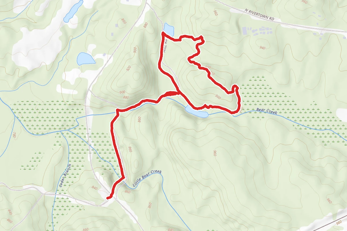Cascades and Mill Road Trail