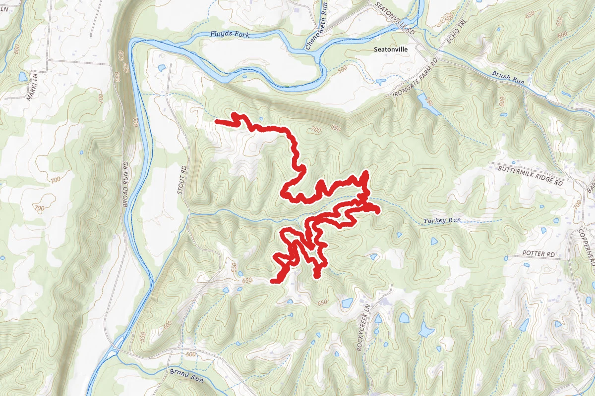 Paw Paw Trail to Hickory Trail Loop