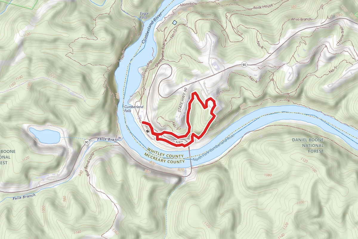 Cumberland Falls Trails 4 and 6
