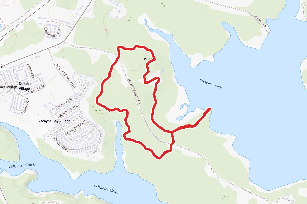 Dundee-Saltpeter and White Tail Trail Loop
