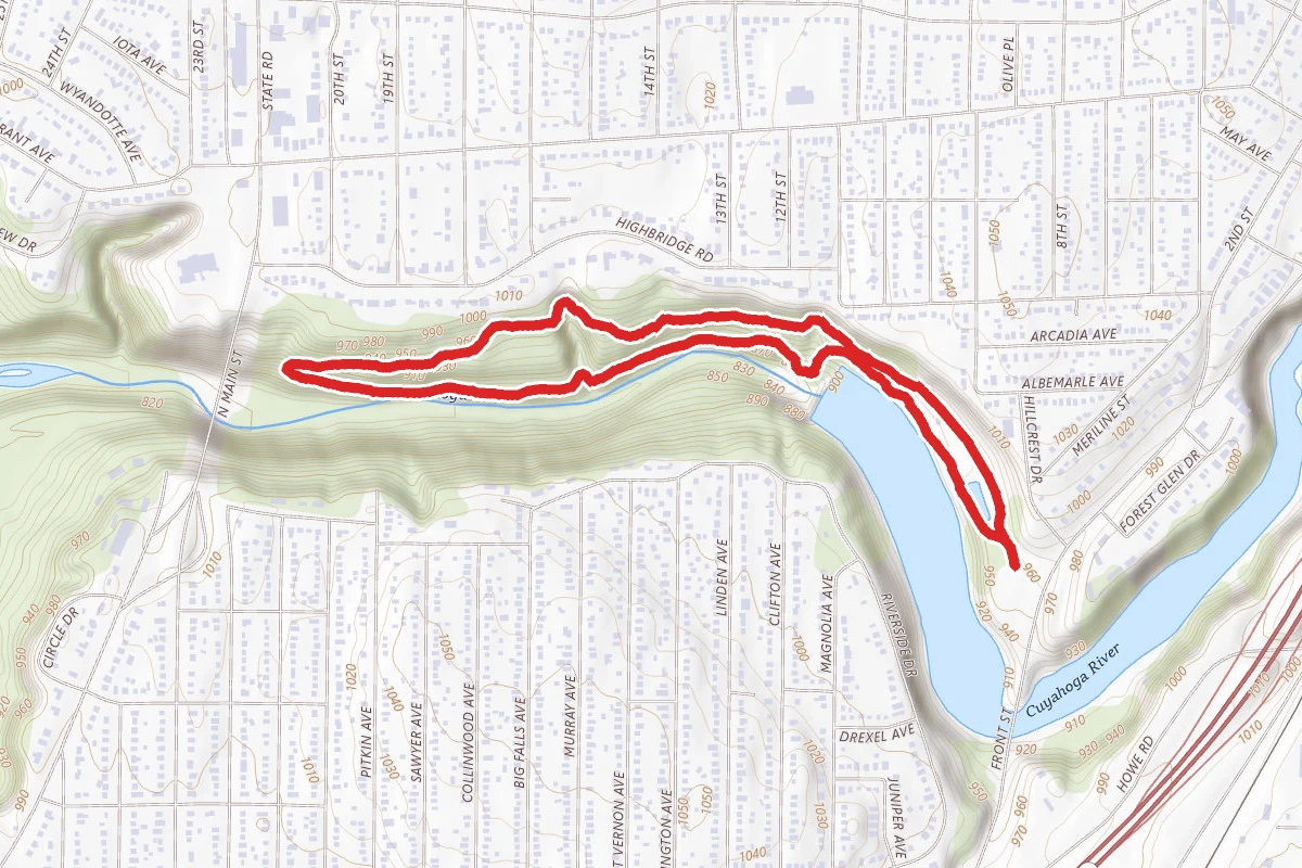 Cuyahoga River Gorge Trail