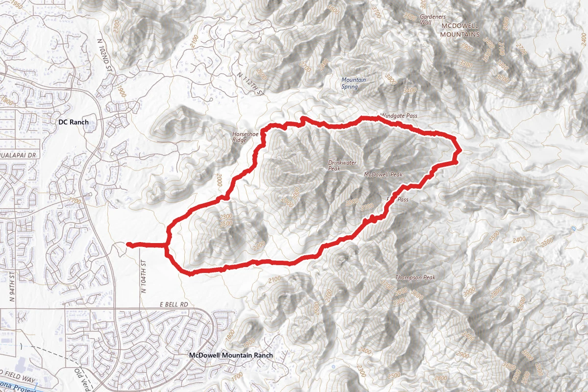 Gateway, Bell Pass, and Windgate Loop Trail
