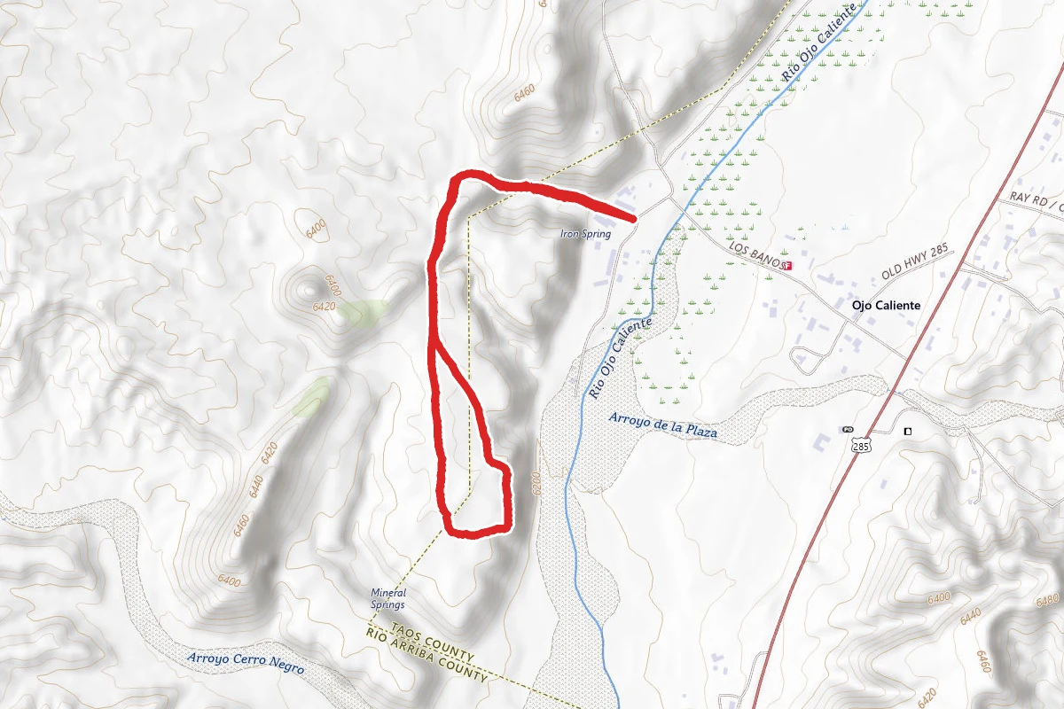 Barranca Hill via Posi Pueblo Trail