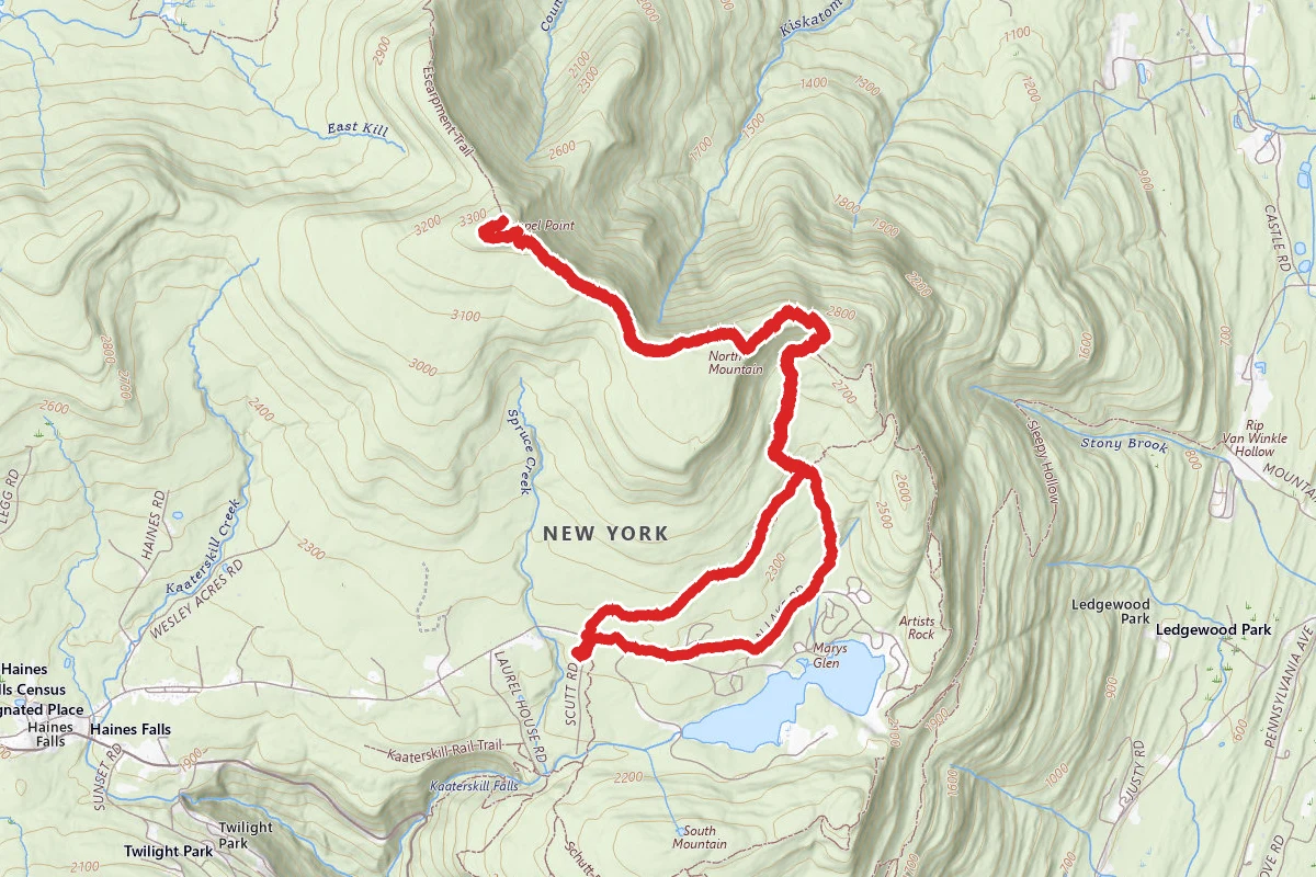 North Point & North Mountain Ledge to Stoppel Point