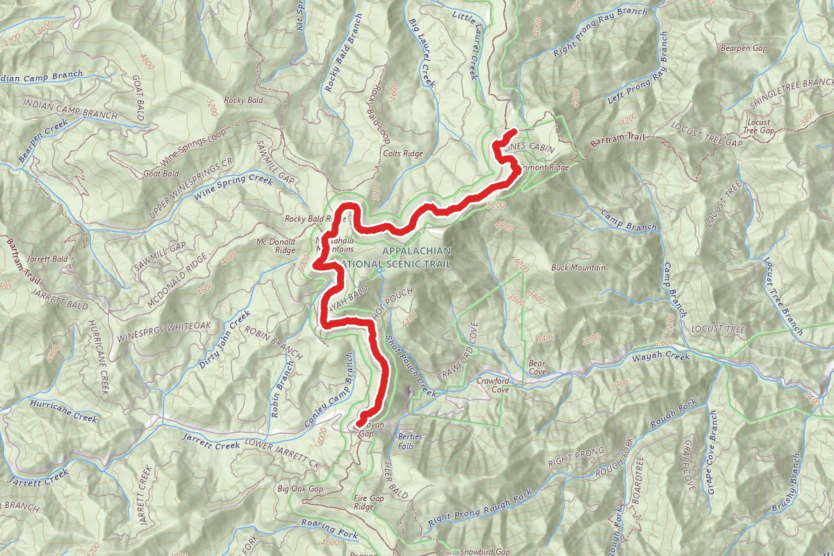 Wayah Bald via Appalachian Trail