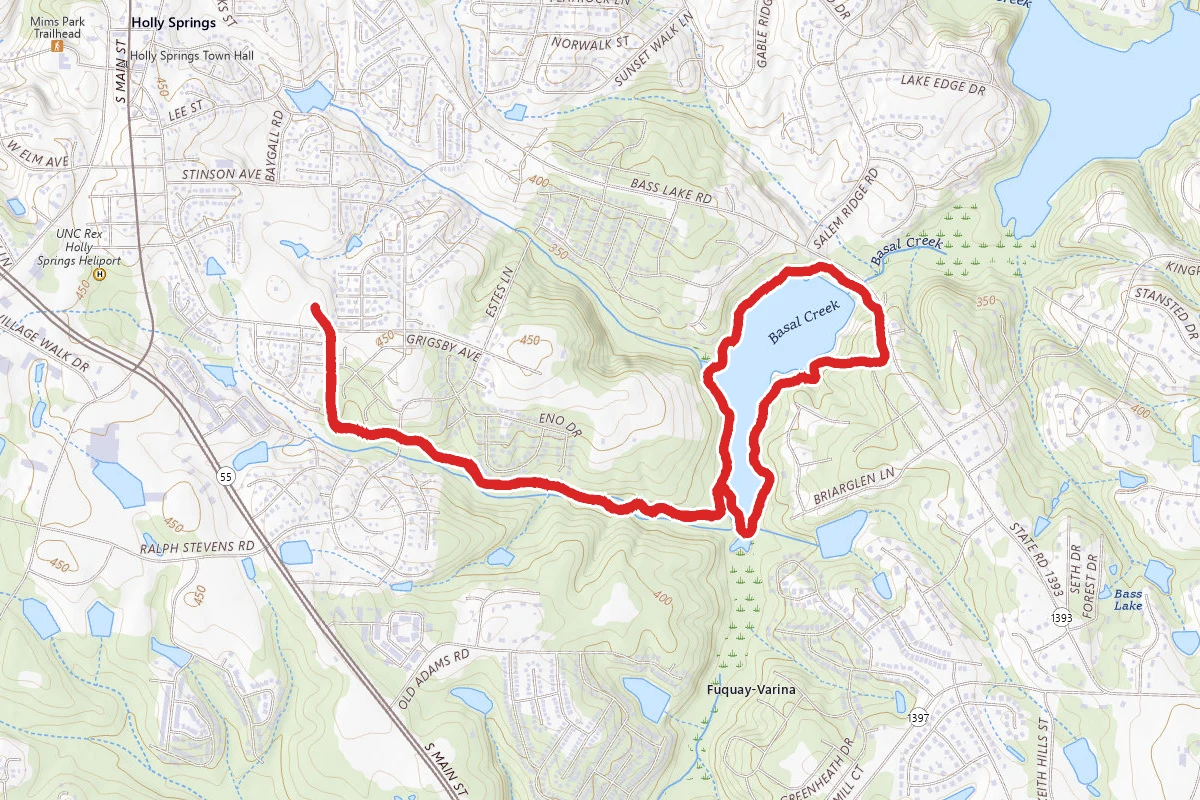 Carl Dean Greenway and Bass Lake