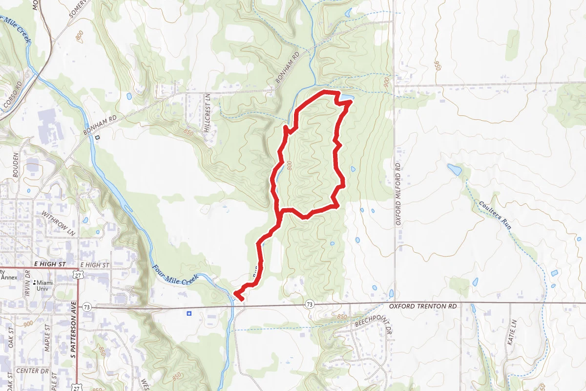 Harkers Run to Bachelor Preserve East Loop Trail