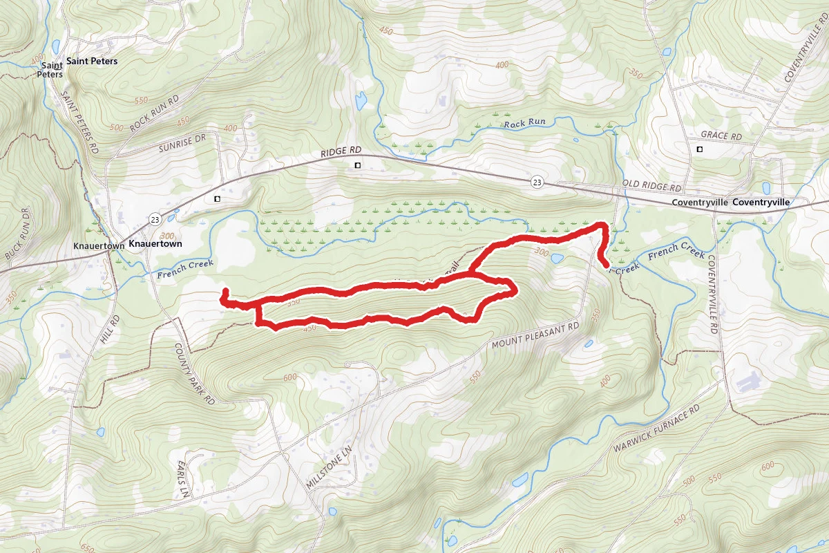 Adirondack Trail to Charcoal Trail