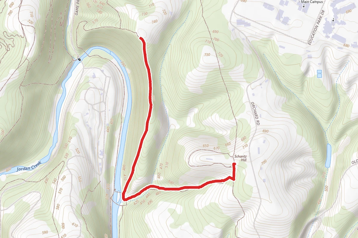 Elk Ridge Trail via Trexler Nature Preserve