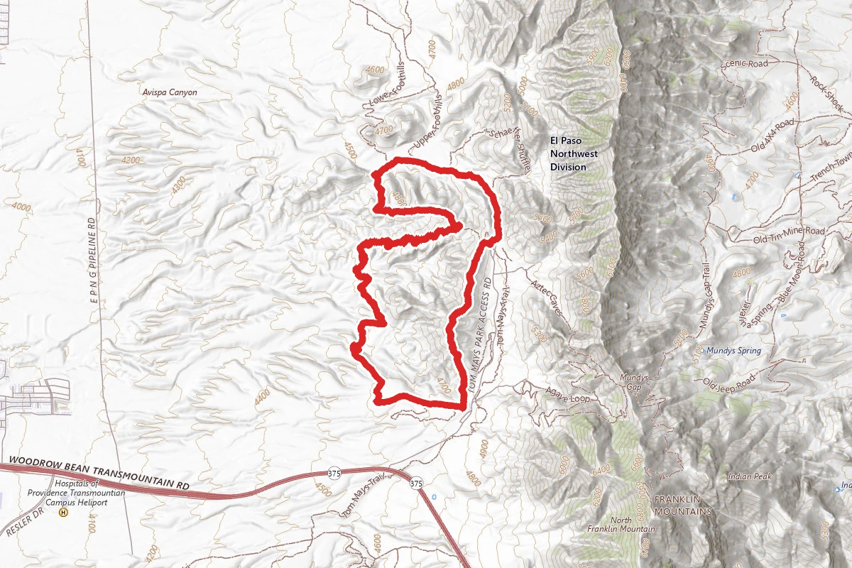 Upper Sunset and Lower Sunset Loop