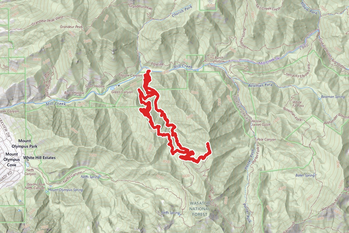 Thayne Canyon and Desolation Trail Loop