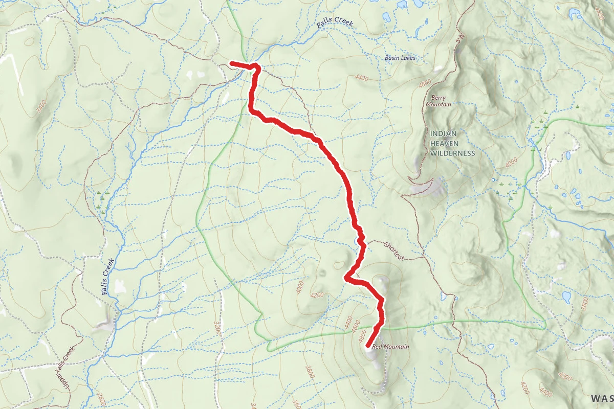 Indian Racetrack Trail to Red Mountain Lookout