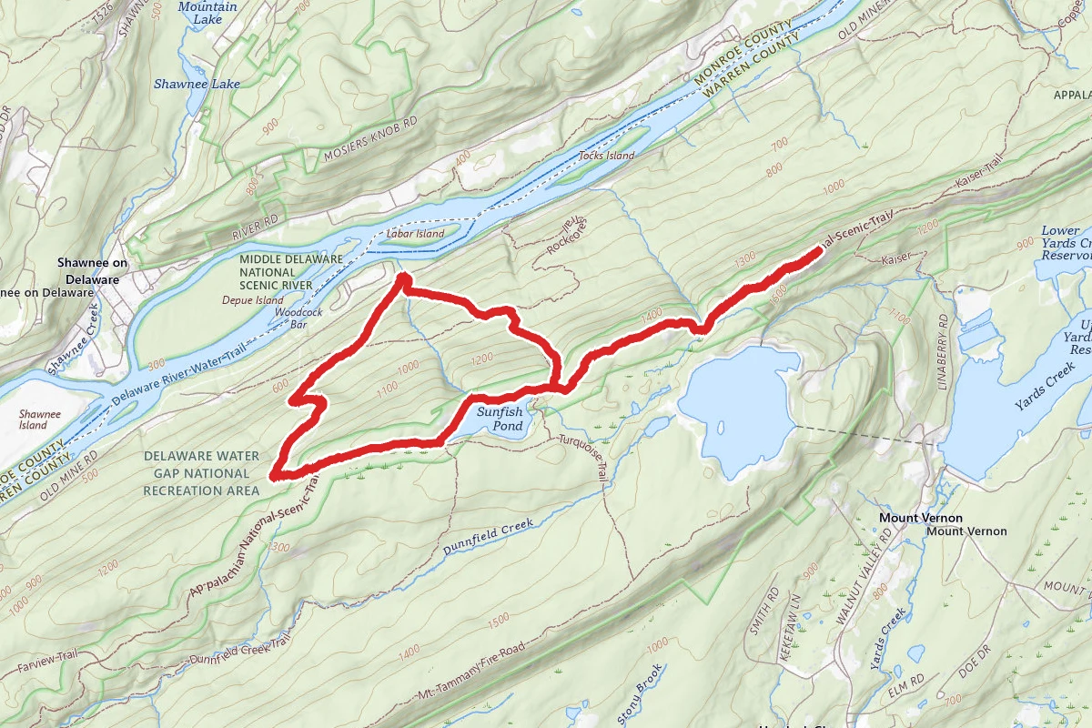 Raccoon Ridge via Douglas and Garvey Springs Trails Loop