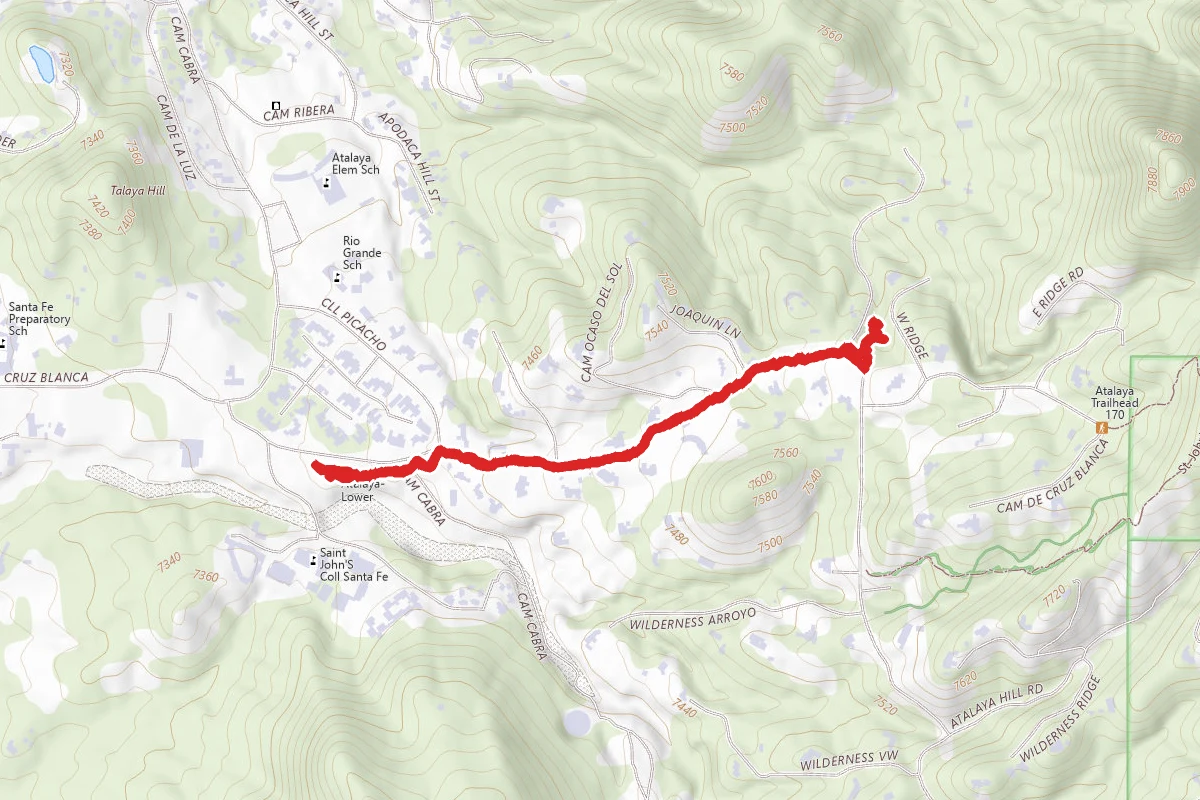 Camino Cruz Blanca Trail