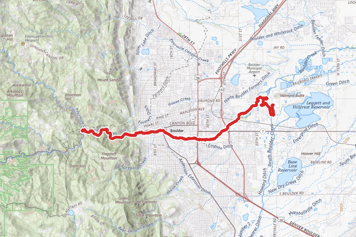 Boulder Creek Greenway Path Trail