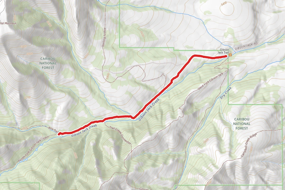 South Fork of Gibson Jack Trail