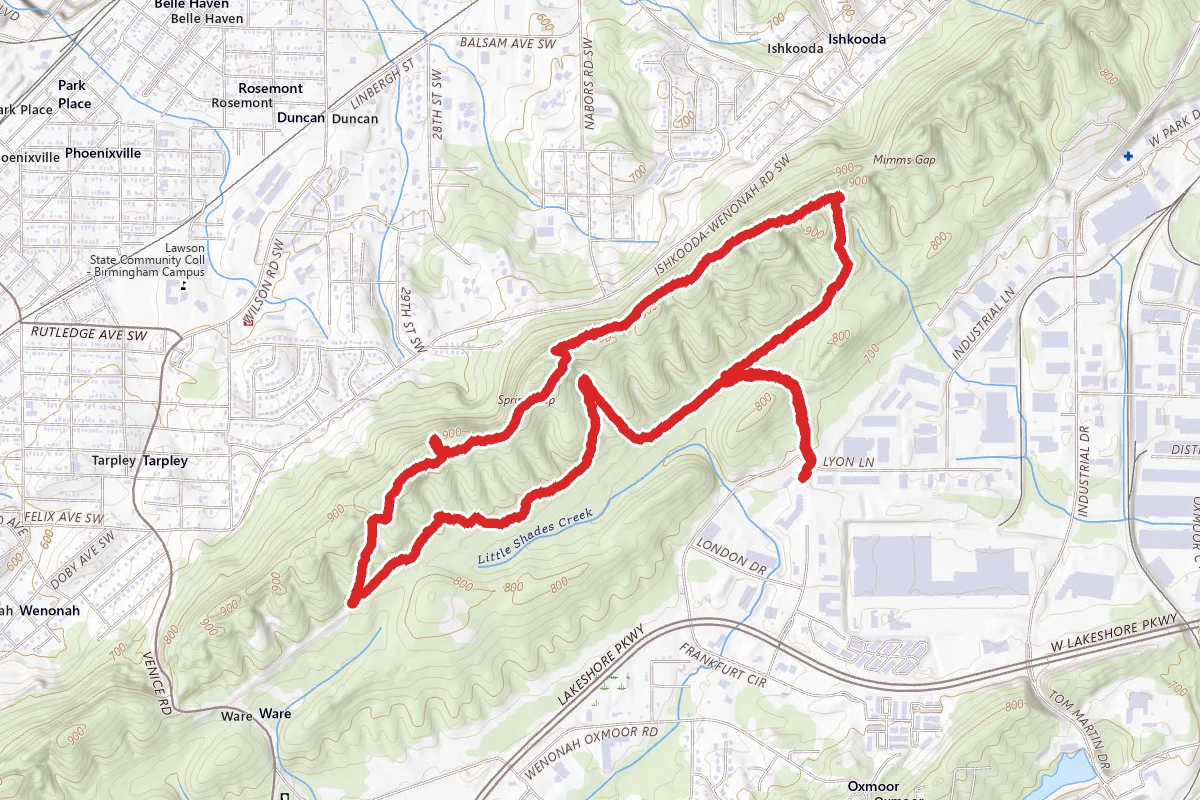 BMRR South Trail, Ike Maston Trail, and Ridge Walk Trail Loop