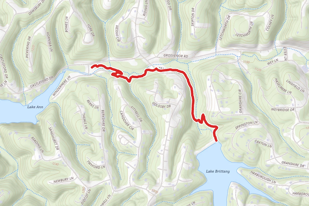 Pinion Creek to Brittany Dam Trail