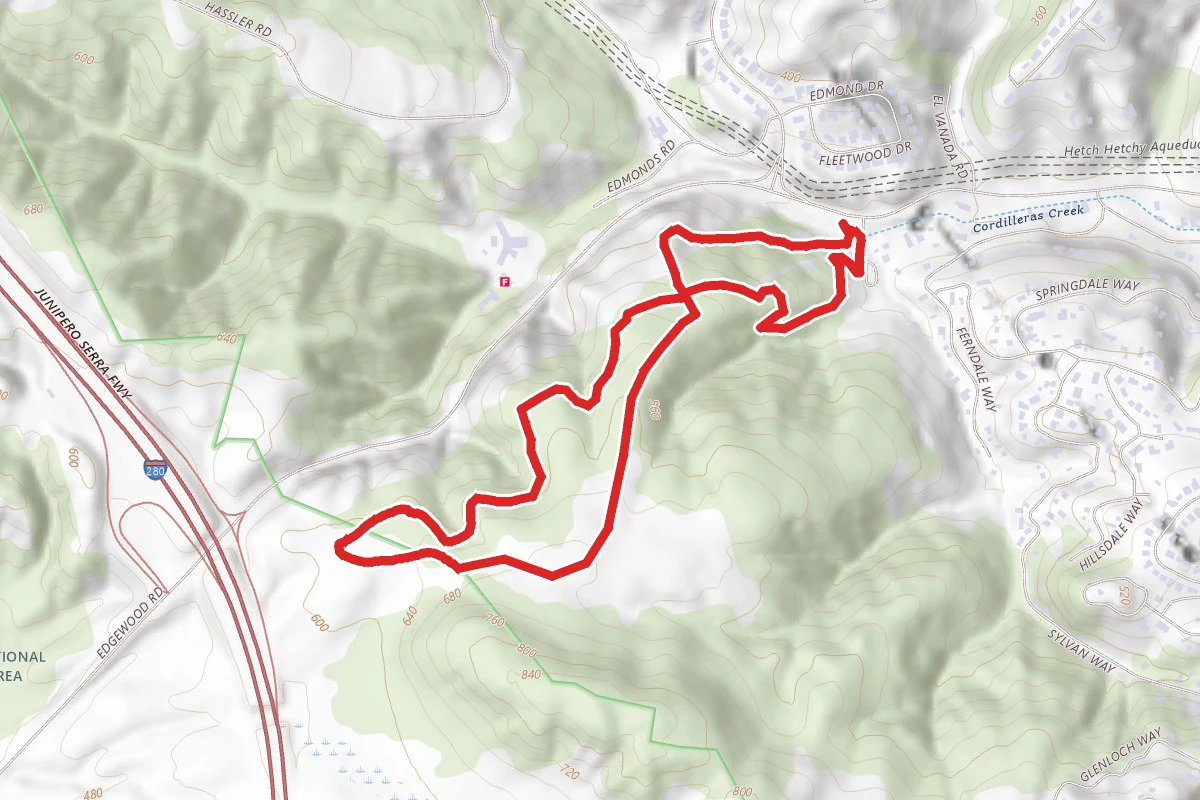 Old Sage Road, Edgewood and Serpentine Trail Loop