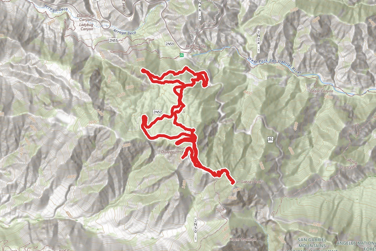 San Gabriel Peak and Mount Disappointment Loop