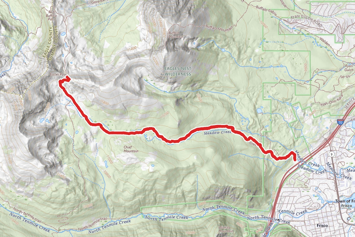 Eccles Pass to Meadow Creek Trail