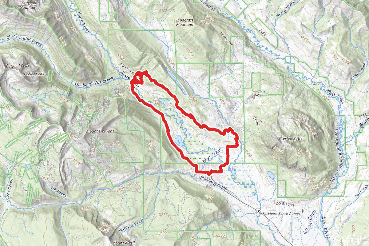 Lupine, Gunsight Connection and Lower Loop Trail