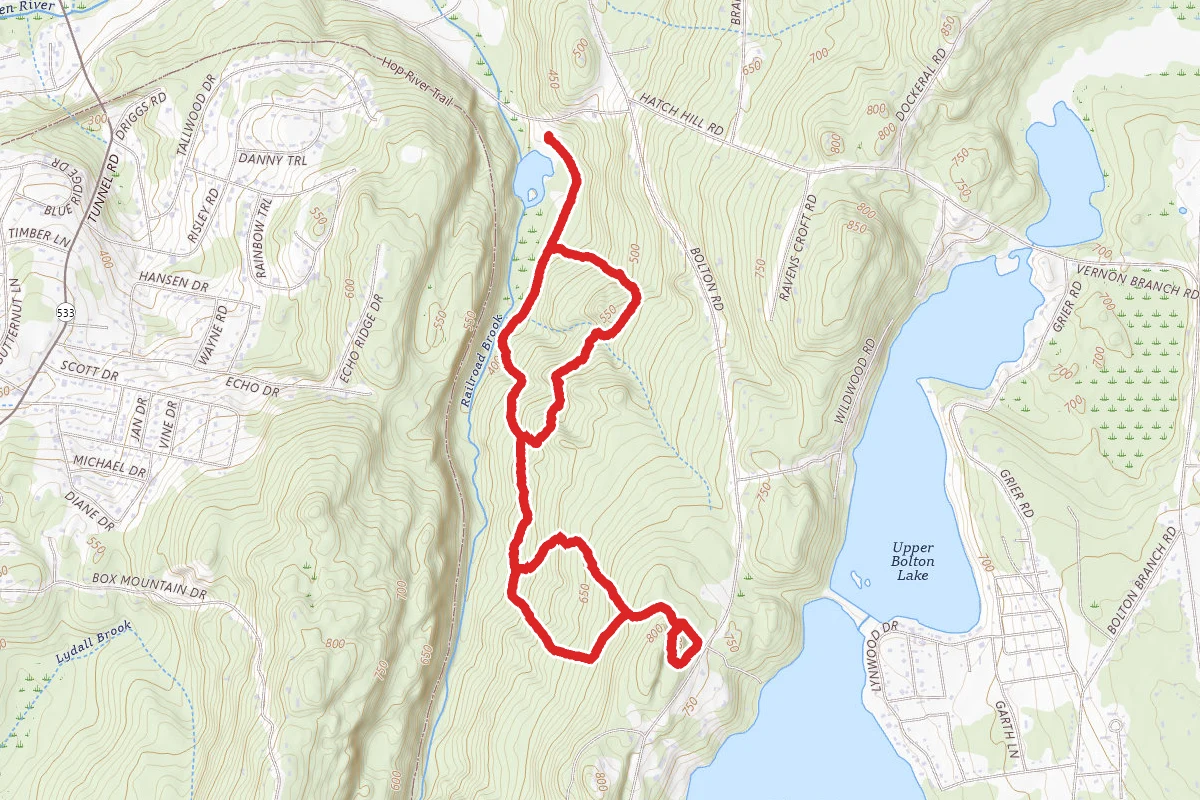 Valley Falls Red and Blue Blazed Loop