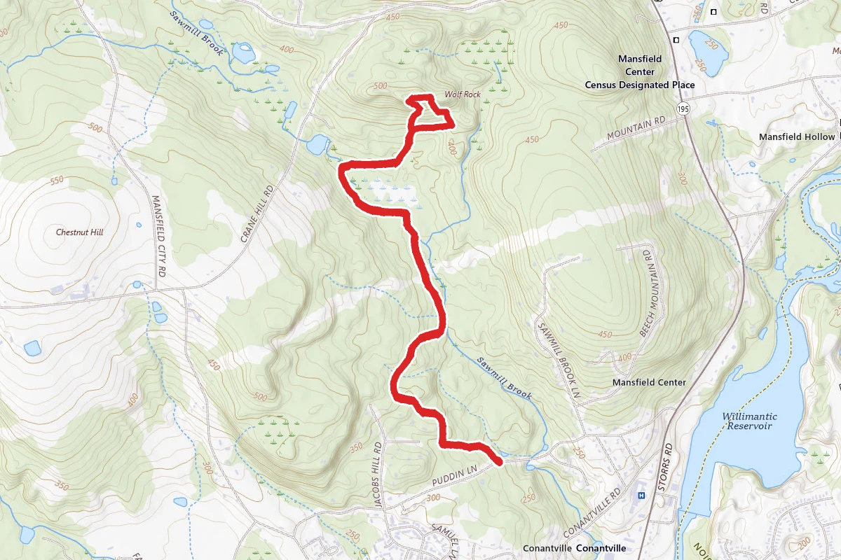 Wolf Rock via Nipmuck Trail