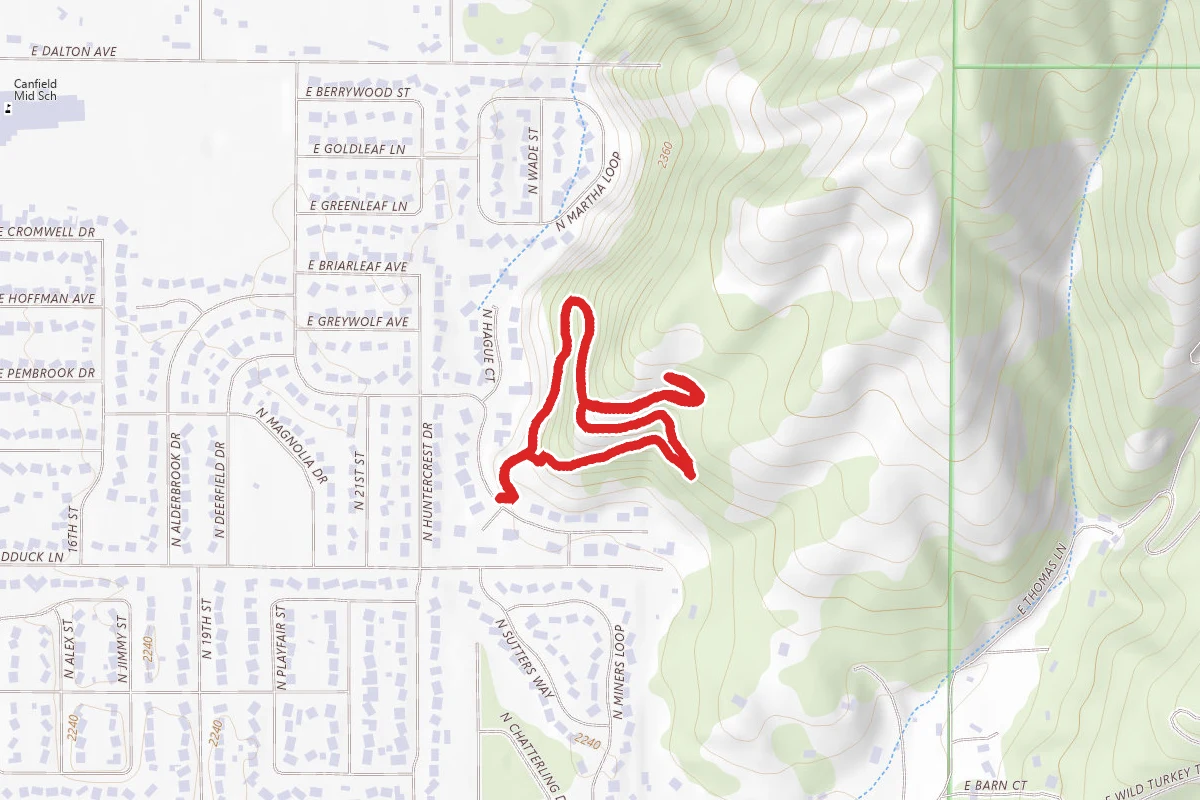 Canfield Mountain Natural Area Loop