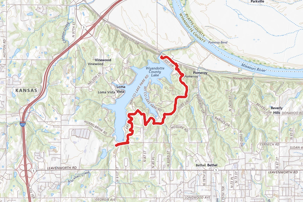 Wyco Lake Bridle Trail