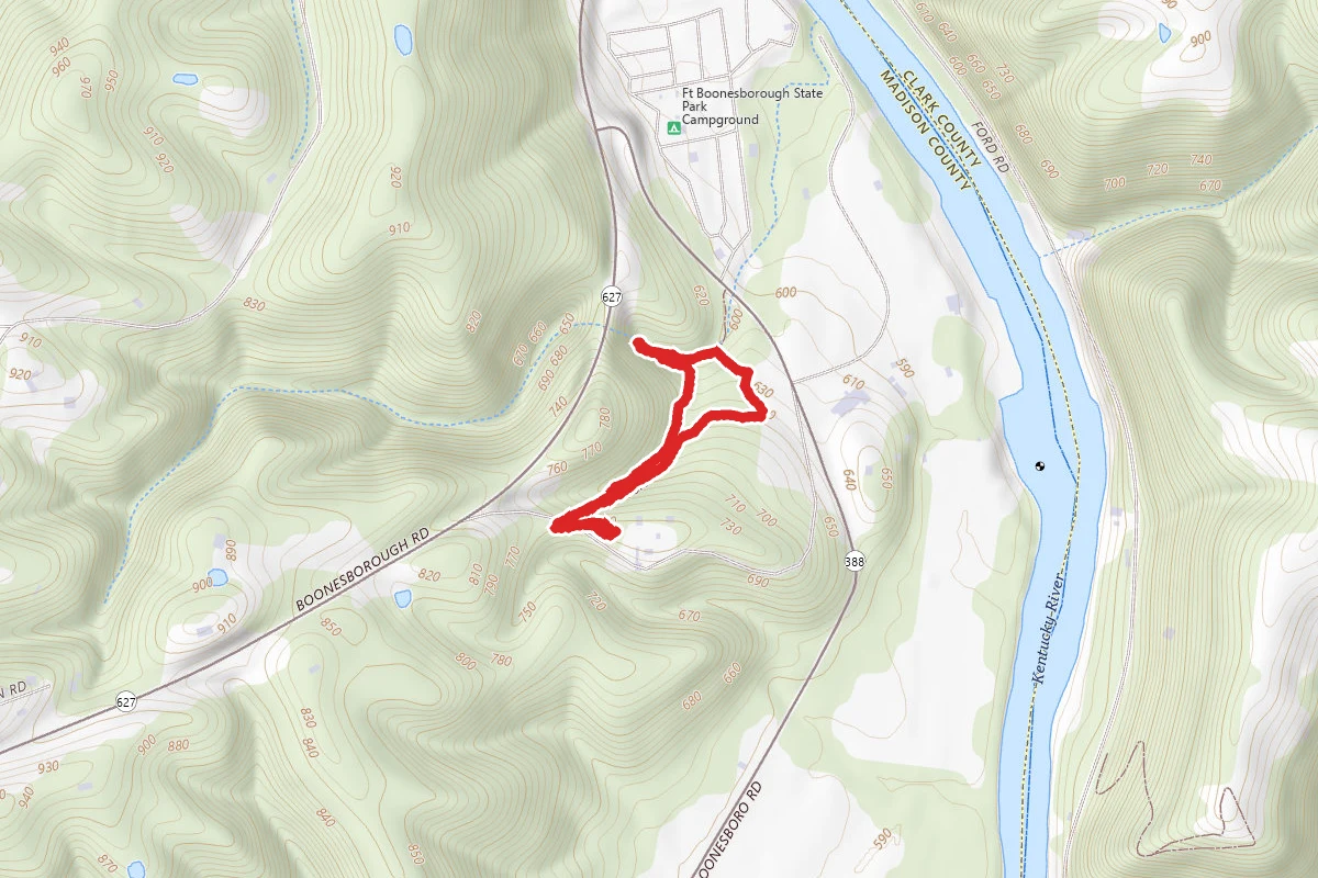 Fort Boonesborough Campground Loop Trail