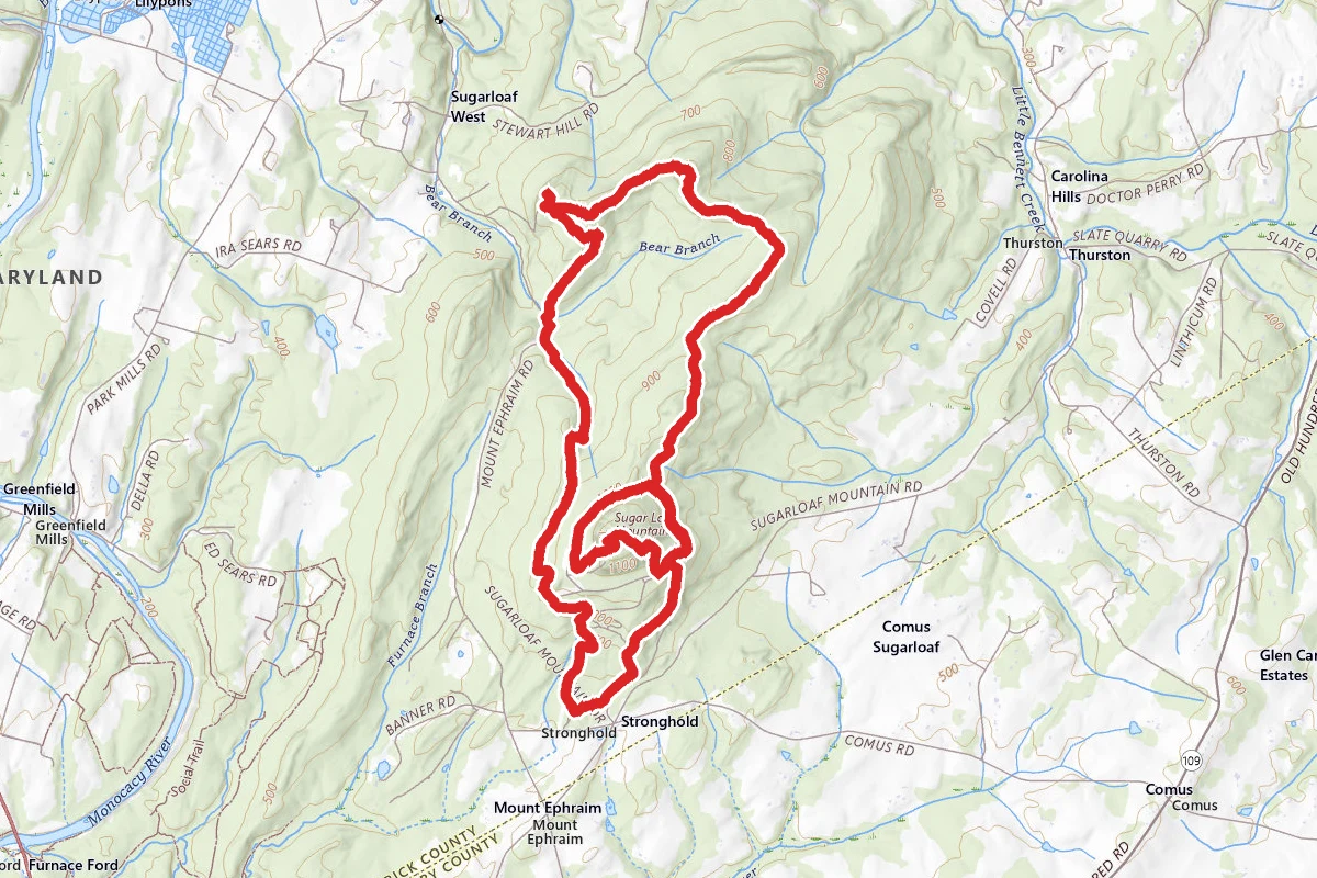 Northern Peaks Trail to Mountain Loop Trail