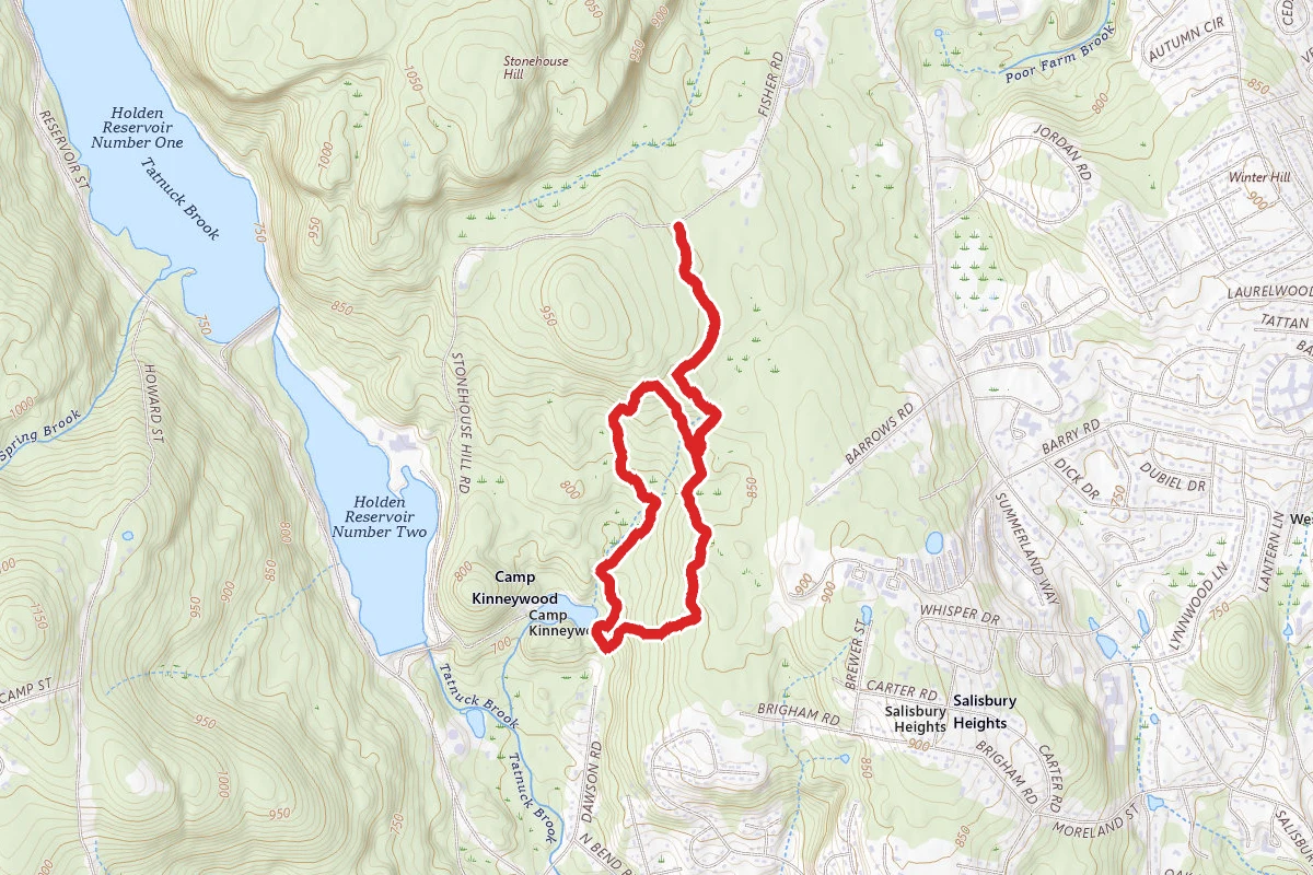 Blackberry Trail to Dresser and Crystal Pond Loop