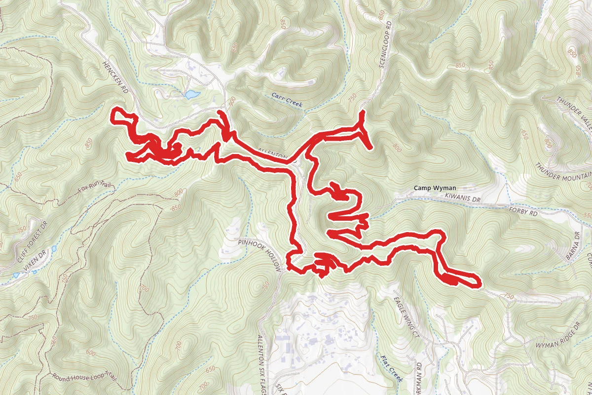 Dogwood Trail and DeClue Trail Loop