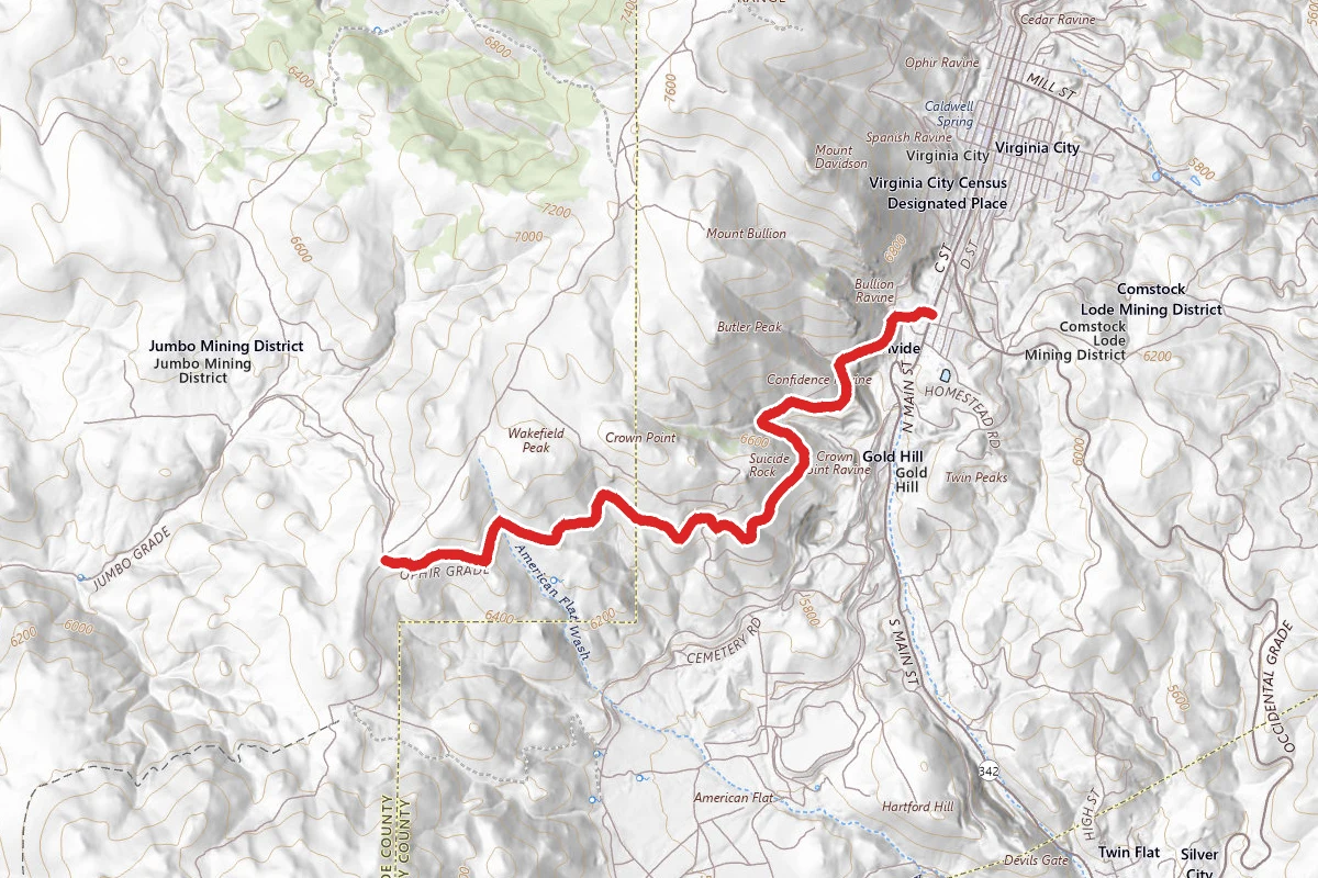 Ophir Grade OHV Trail
