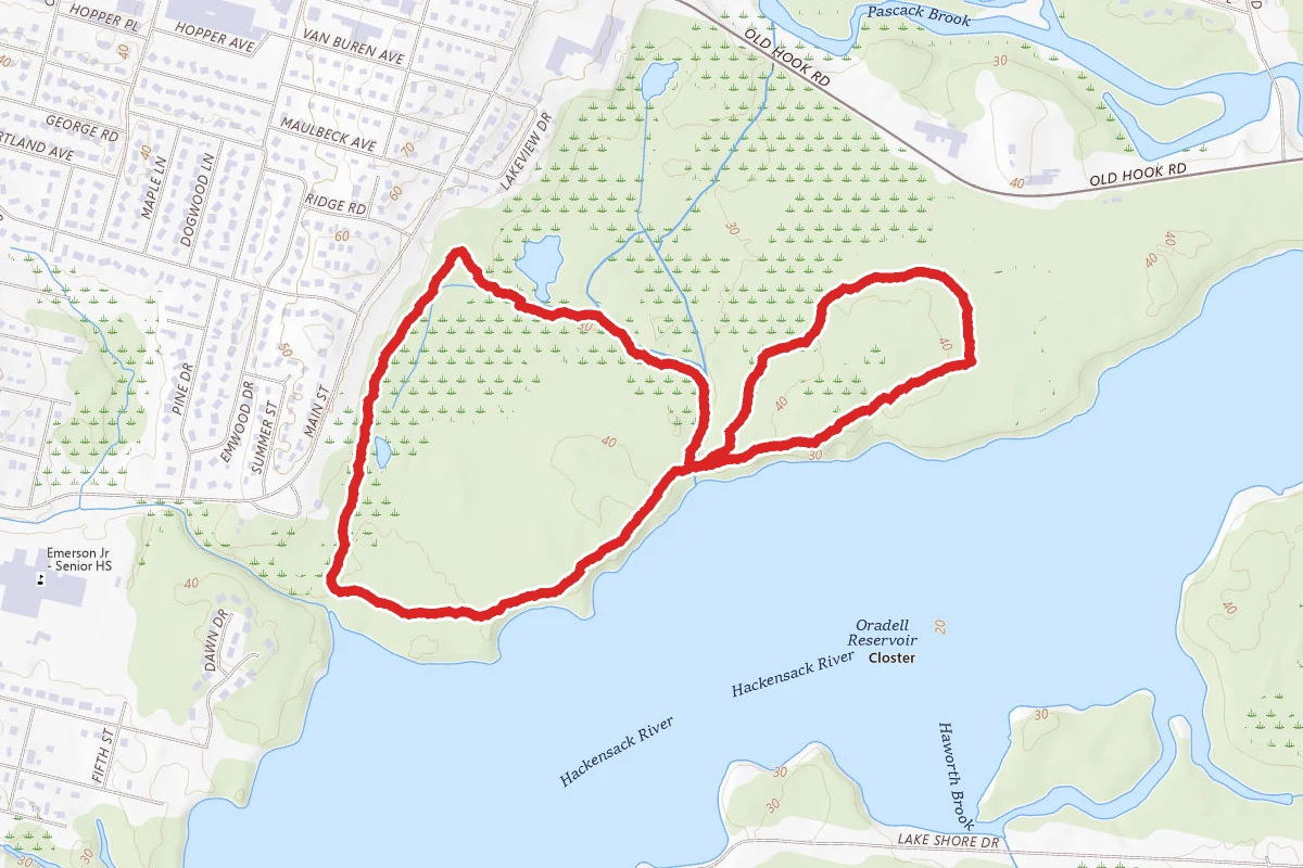 Emerson Woods Preserve Oradell Reservoir