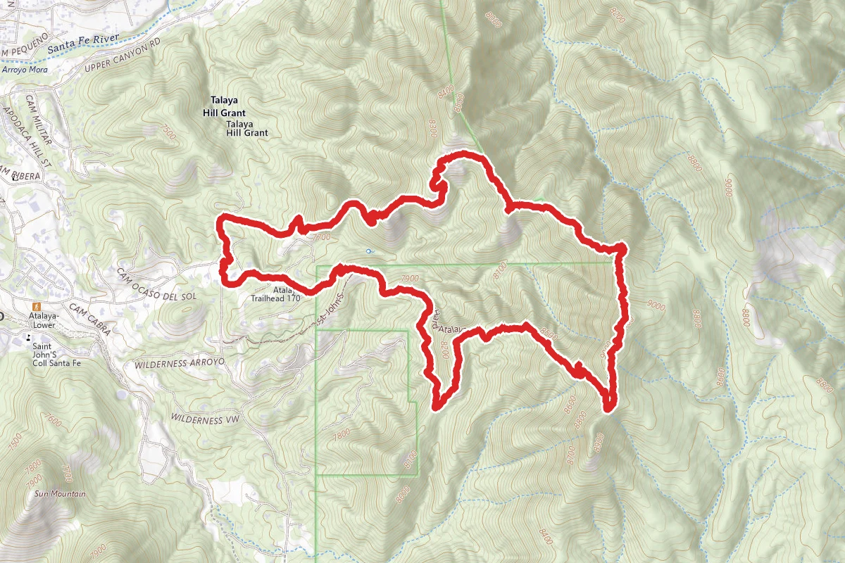 Atalaya Mountain via Atalaya Trail and Dale Ball Trails Loop