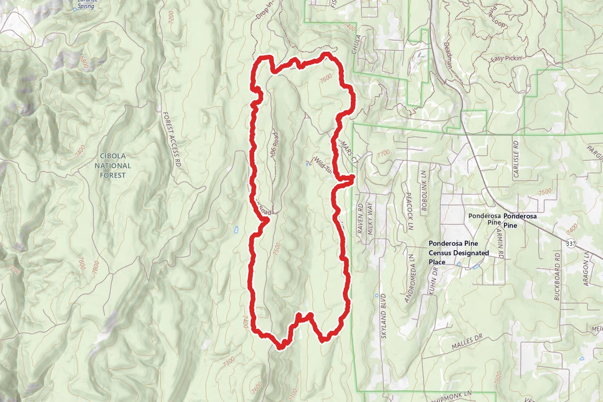 Turkey Trot Loop via Mars Court Trailhead