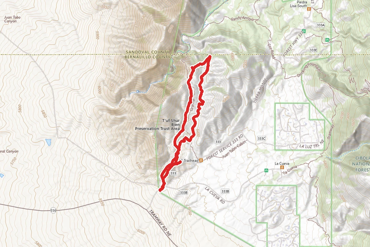 Mine Shaft via Jaral Trail #204 and Granite Trail #3A Loop