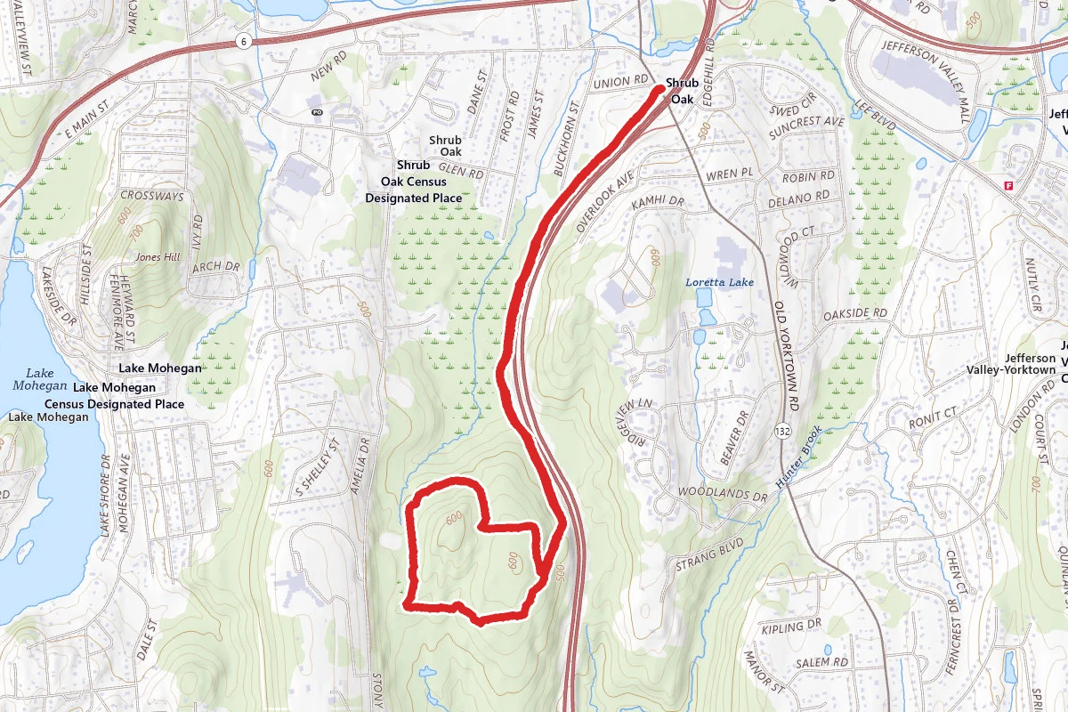 Yorktown Trailway to Granite Knolls