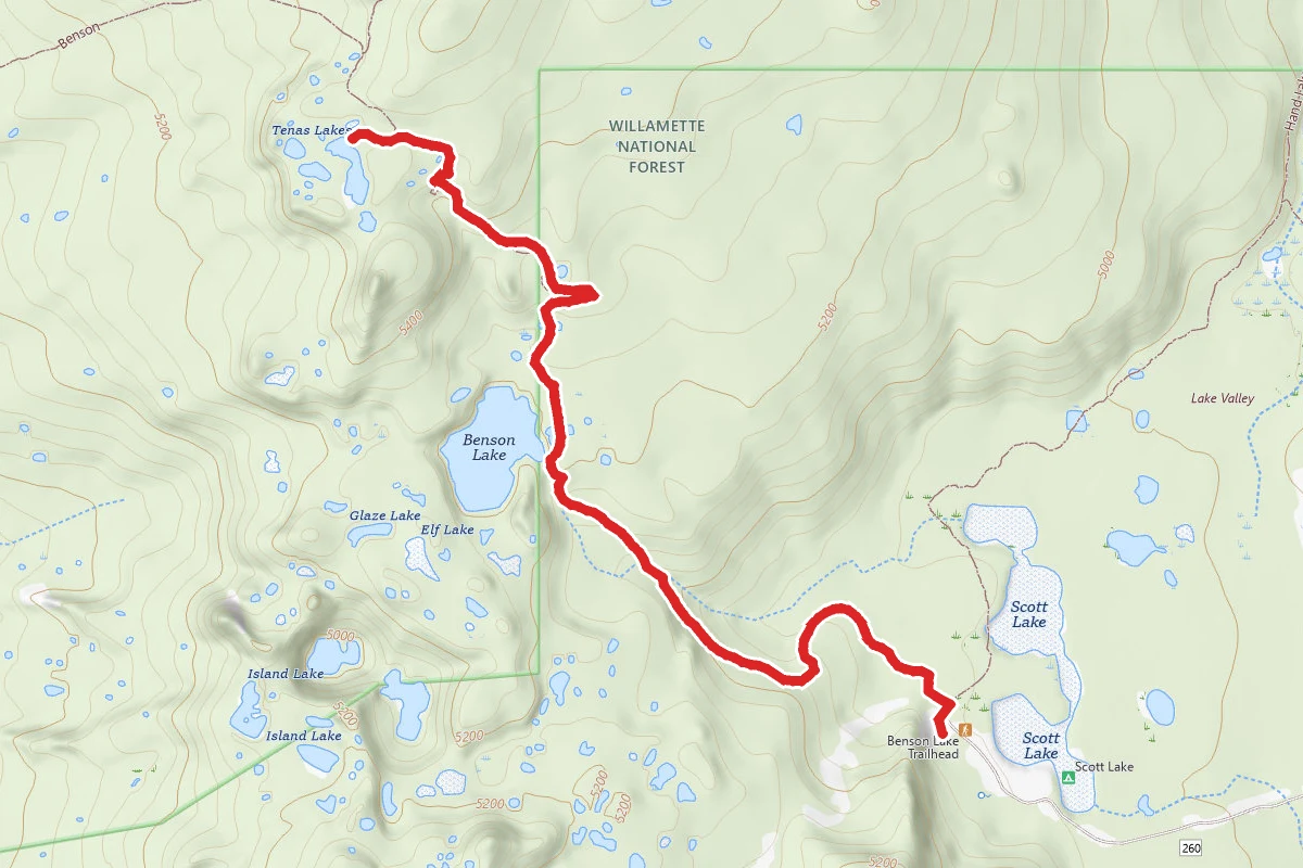 Tenas Lakes Trail