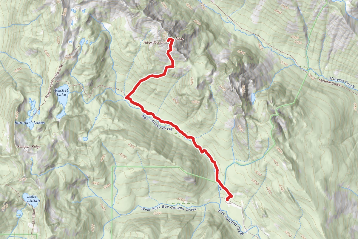 Hibox Mountain Via Rachel Lake Trail