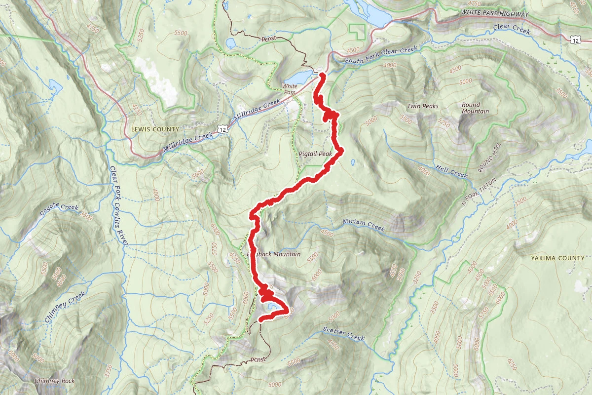 Shoe Lake Via Pacific Crest Trail