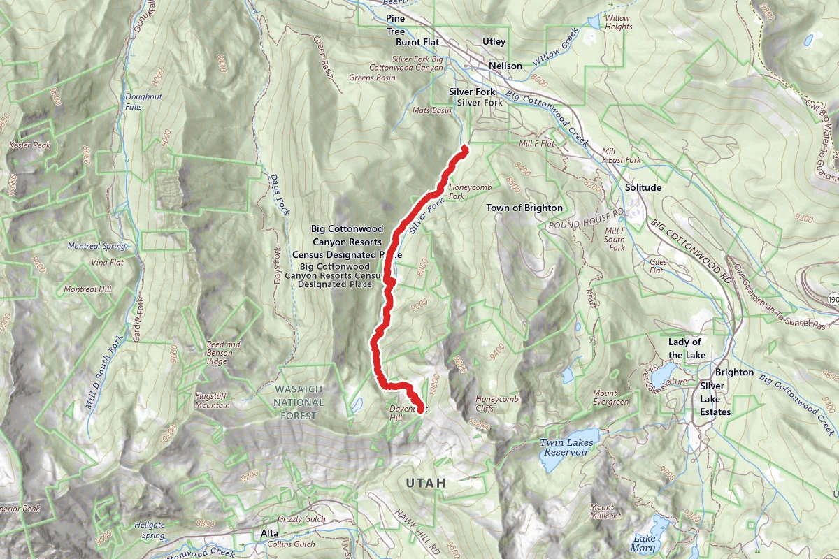 Silver Mountain Mine via Silver Fork Trail