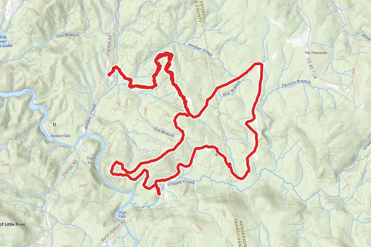 Lake Imaging, Thomas Cemetery and Grassy Creek Falls Trail
